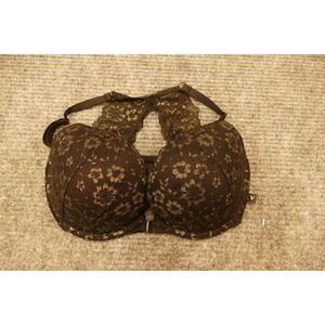 Victoria Secret Womens 32DD Push-up Bra New with tags Black with‎ lace sexy goth